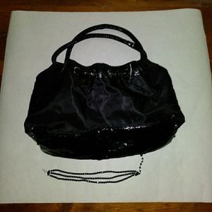 Purse Bag Black Merle Norman, and 3 strain bead ne